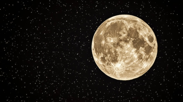 Free photo sepia style effect with moon phase in the night sky