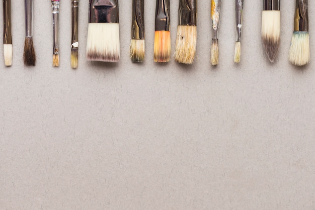 Free photo set of nice paintbrushes