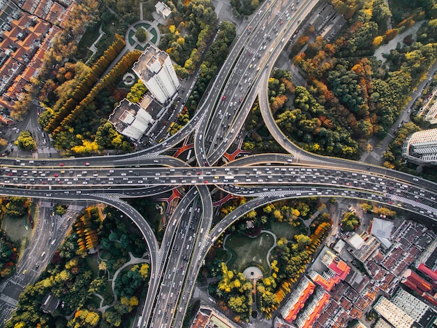 Free photo shanghai interchange