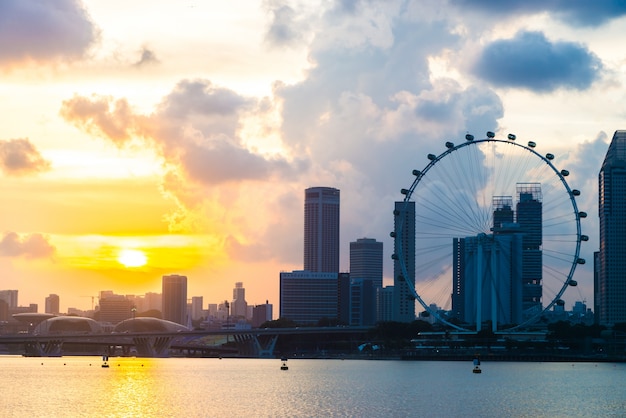 Free photo singapore flyer