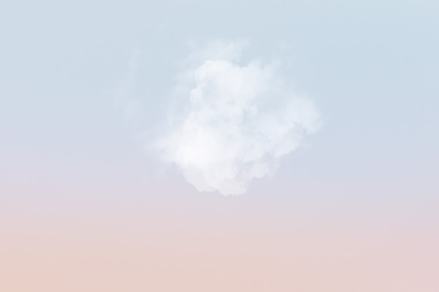 Free photo sky background with white cloud