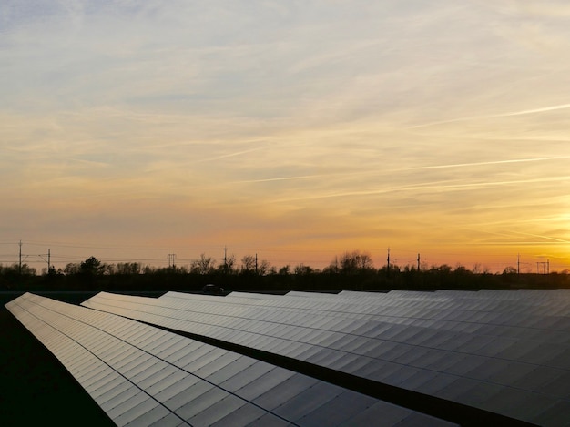 Free photo solar power station surrounded by trees