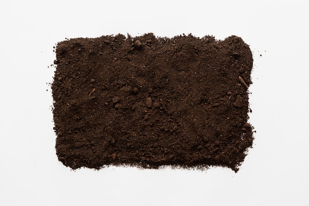 Free photo top view natural soil