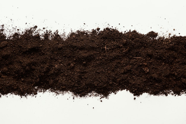 Free photo top view natural soil