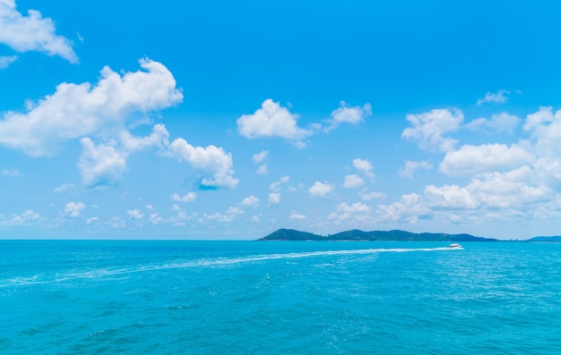 Free Photo trail on sea water surface behind  boat