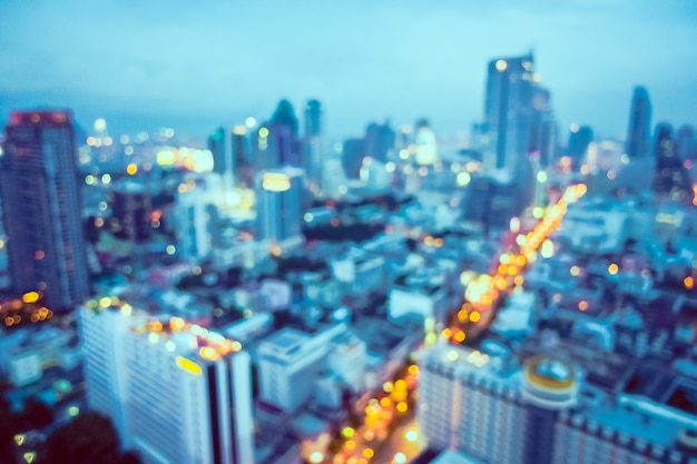 Free photo unfocused city