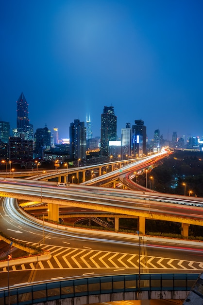 urban traffic with cityscape