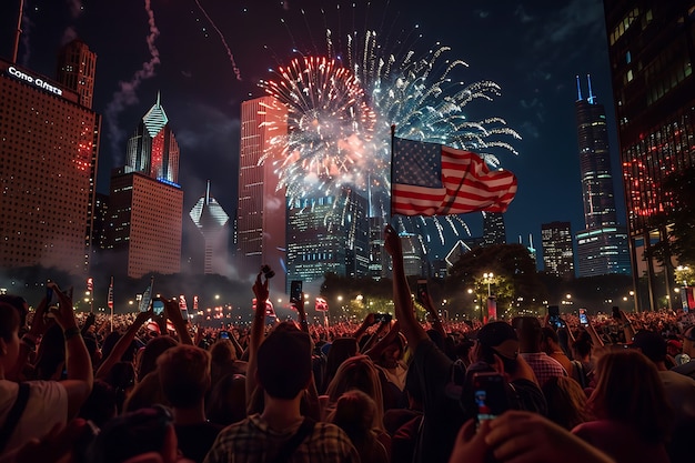 Usa national flag independence day celebration