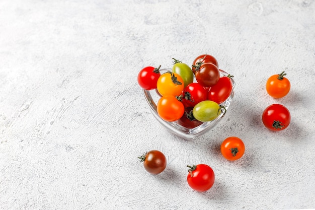 Free Photo various colorful cherry tomatoes.