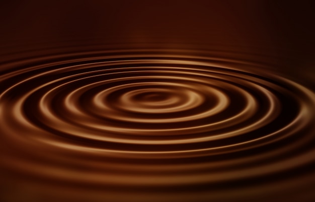 Free photo velvety smooth chocolate ripples