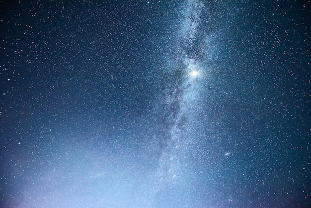 Free photo vibrant night sky with stars and nebula and galaxy.