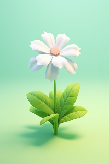 Free photo view of beautiful abstract 3d flower