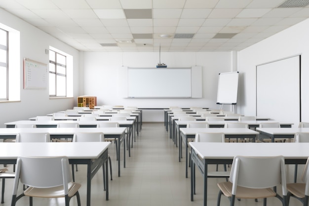 Foto gratuita vista dell'aula moderna della scuola