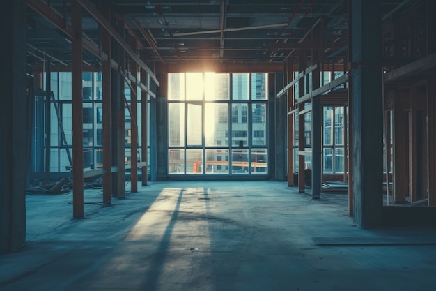 Free photo view of modern construction site