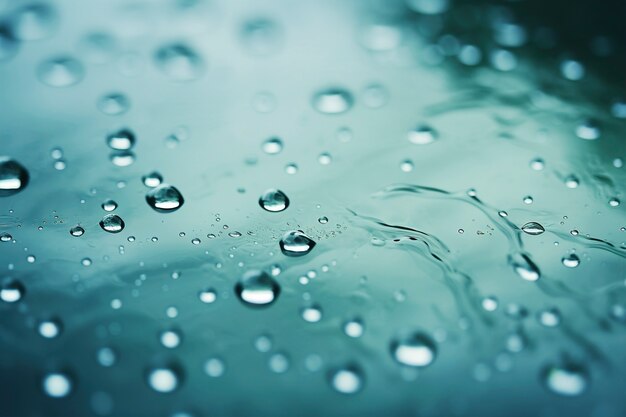 View of water droplets