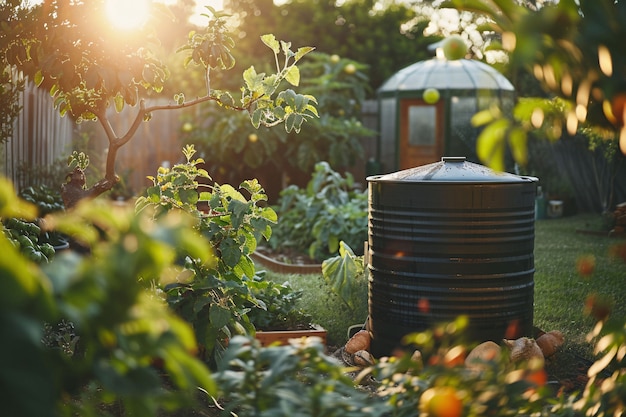 Free photo view of water tank for storage