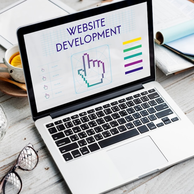 Website Development Links Seo Webinar Cyberspace Concept