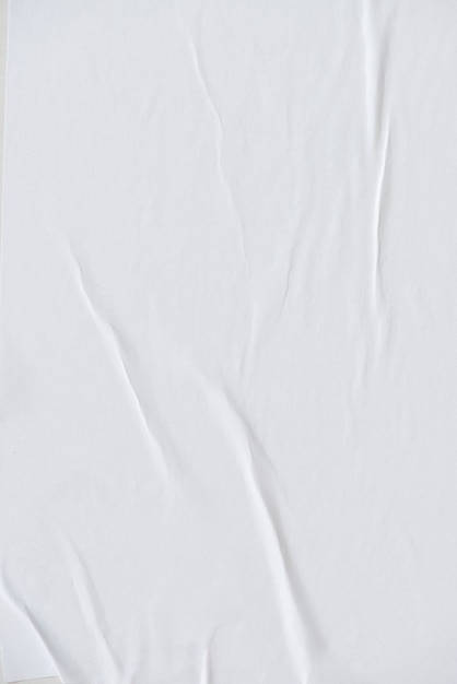 Free photo white crinkled paper texture background