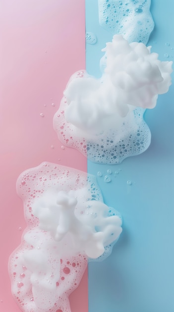 Free photo white foam background