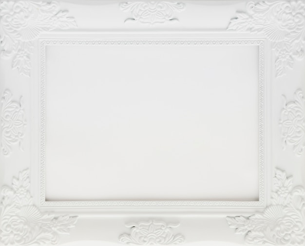 Free photo white minimalist frame with empty space