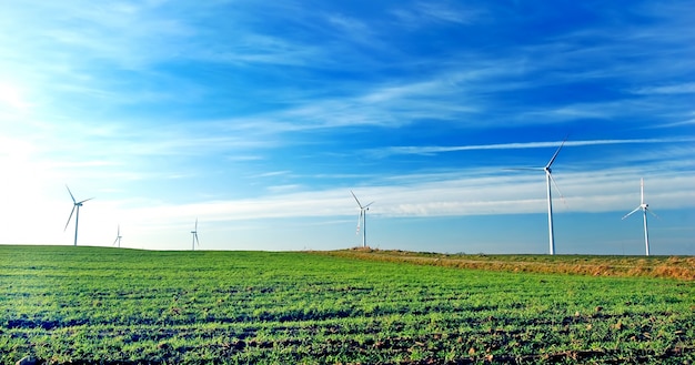 Free photo wind farm fans