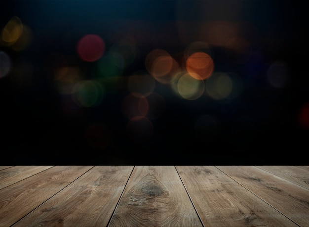 Free photo wooden table product background