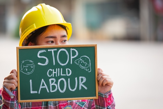 Free photo world day against child labour concept