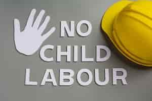 Free photo world day against child labour concept