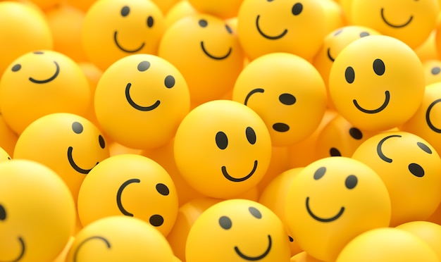 Free photo world smile day emojis arrangement