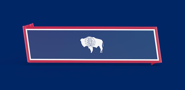 Free Photo wyoming flag banner