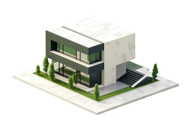 Free PSD 3d house and property illustration