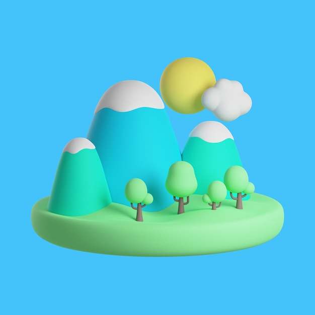 Free PSD 3d icon for environmental ecology