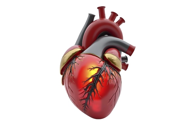 Free PSD 3d realistic heart