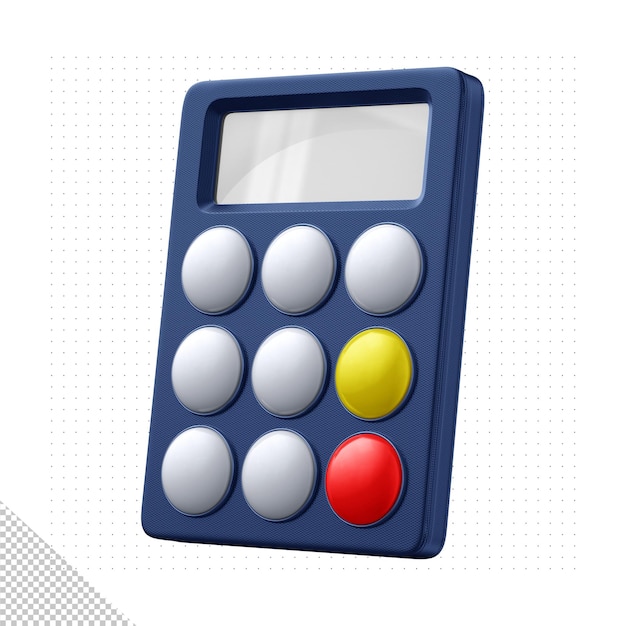 Free PSD 3d rendering calculator icon