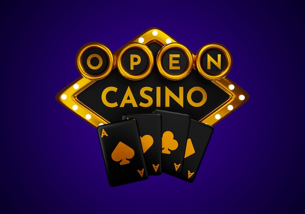 Free PSD 3d rendering of casino elements