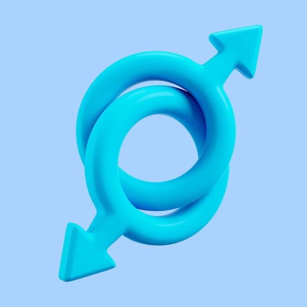 3d rendering of pride symbol