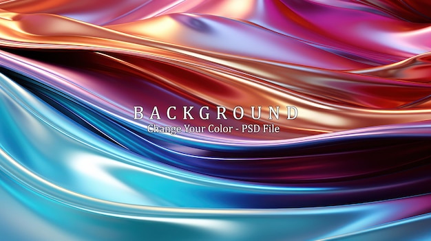 Free PSD abstract background of color satin