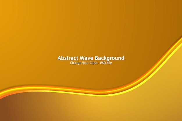 Free PSD abstract wave background color can be changed