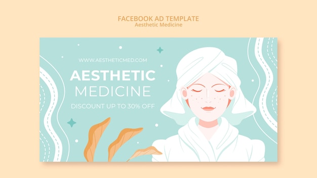 Free PSD aesthetic medicine facebook template