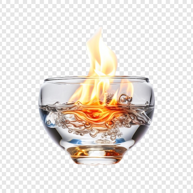 Free PSD alcohol burner isolated on transparent background