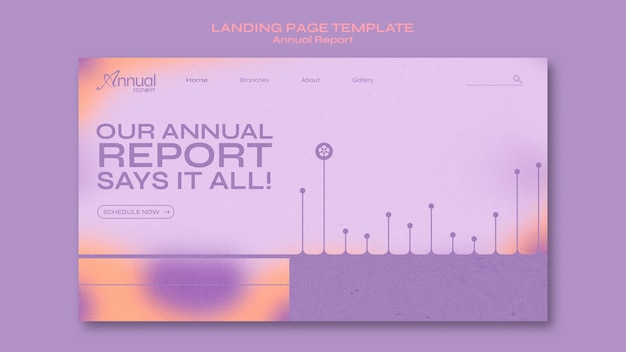 Annual report template design