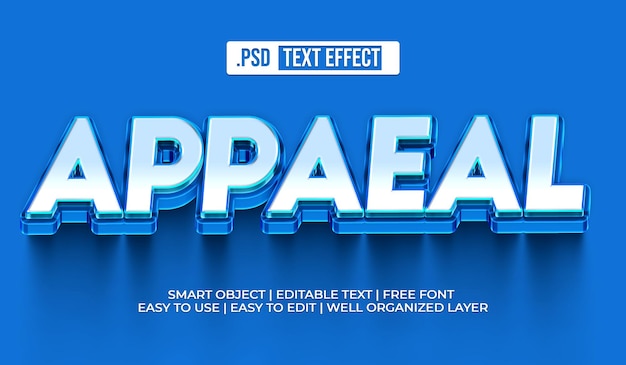 Free PSD appeal text style effect