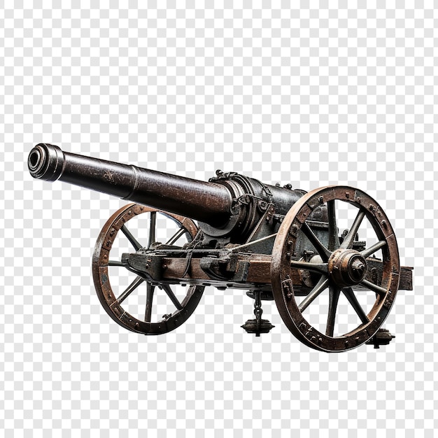 Free PSD artillery isolated on transparent background