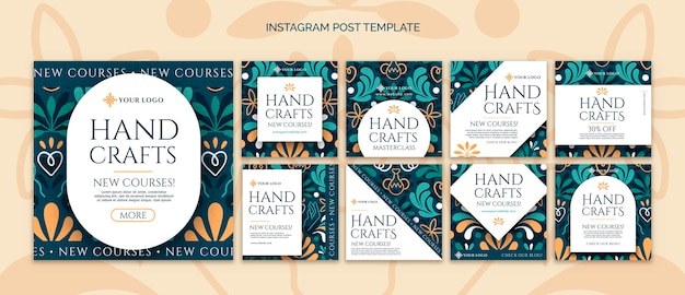 Free PSD arts and handcraft  template design