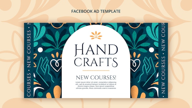 Free PSD arts and handcraft  template design