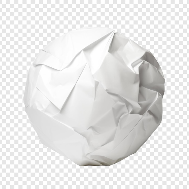 Free PSD a ball of paper isolated on transparent background