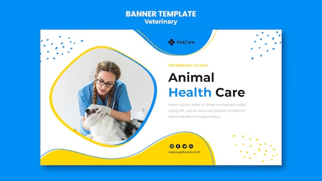 Banner veterinary clinic template