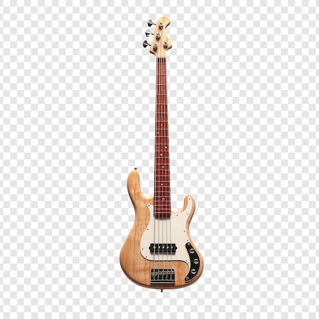 Free PSD bass guitar isolated on transparent background