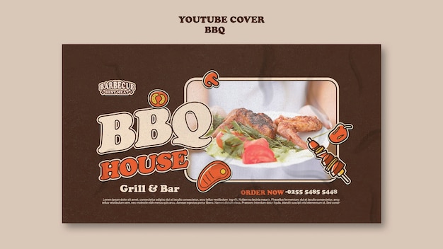 Free PSD bbq template design