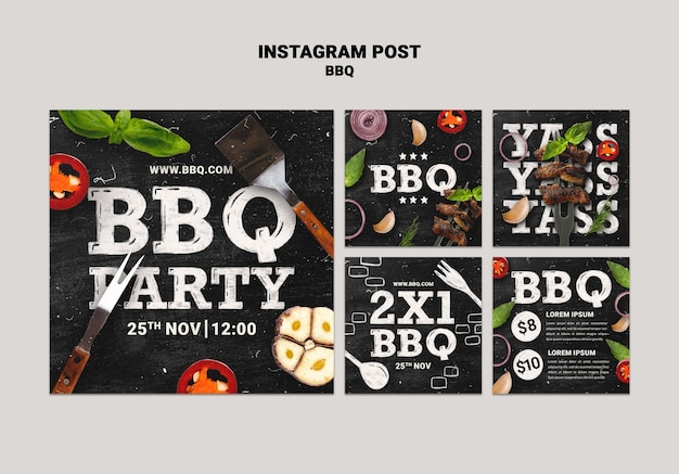 Bbq template design